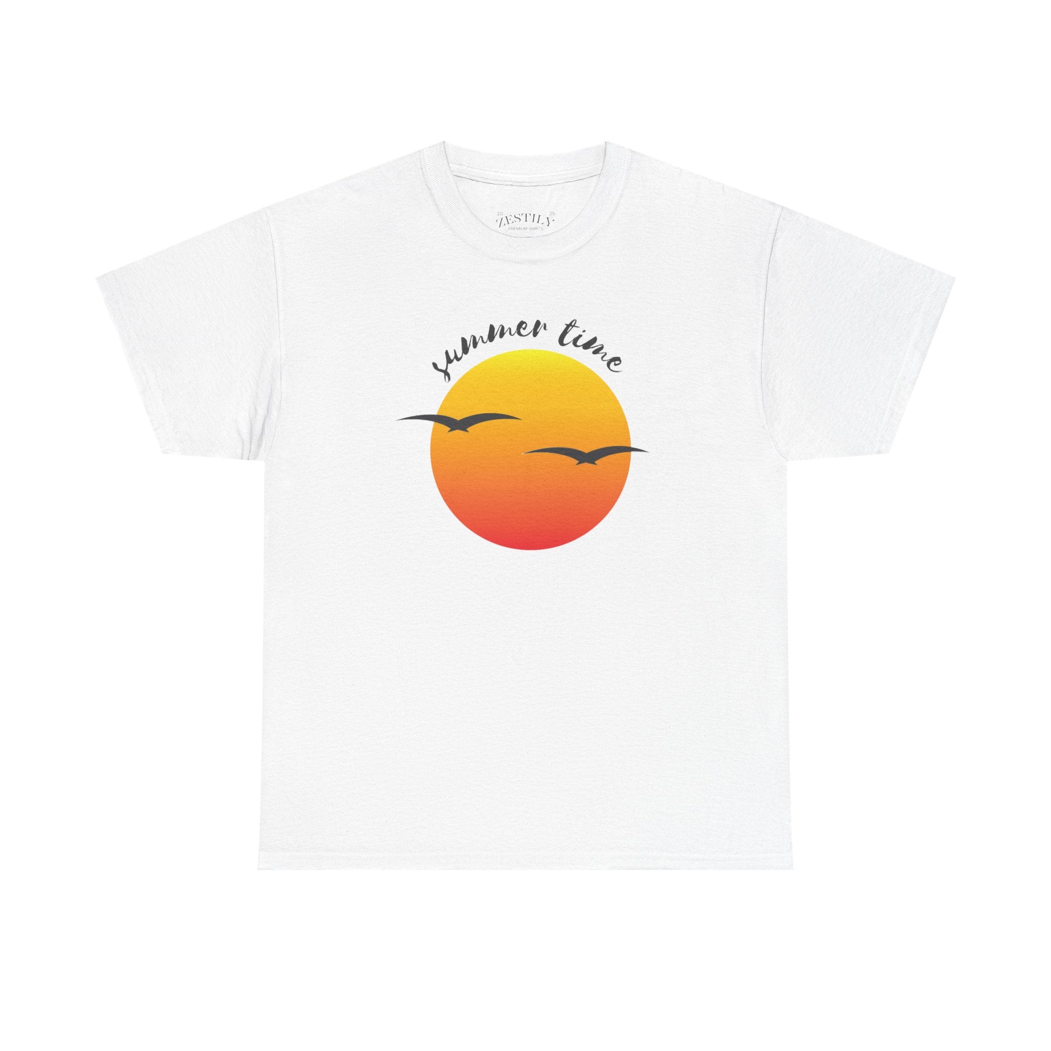 Summer Sunset Graphic Tee - Perfect for Beach Days, Casual Outings, Festivals, Summer Celebrations, T-Shirt