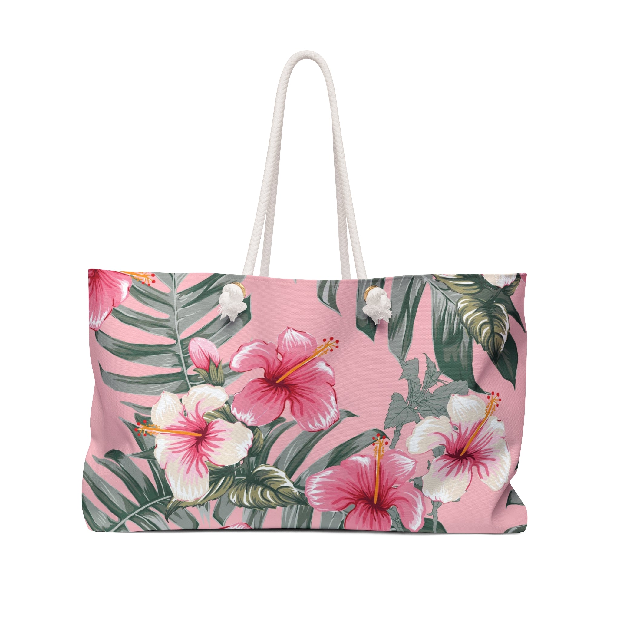 Tropical Hibiscus Extra Large Bag Stylish Travel Tote for Summer Getaways of Mother's Day Gift