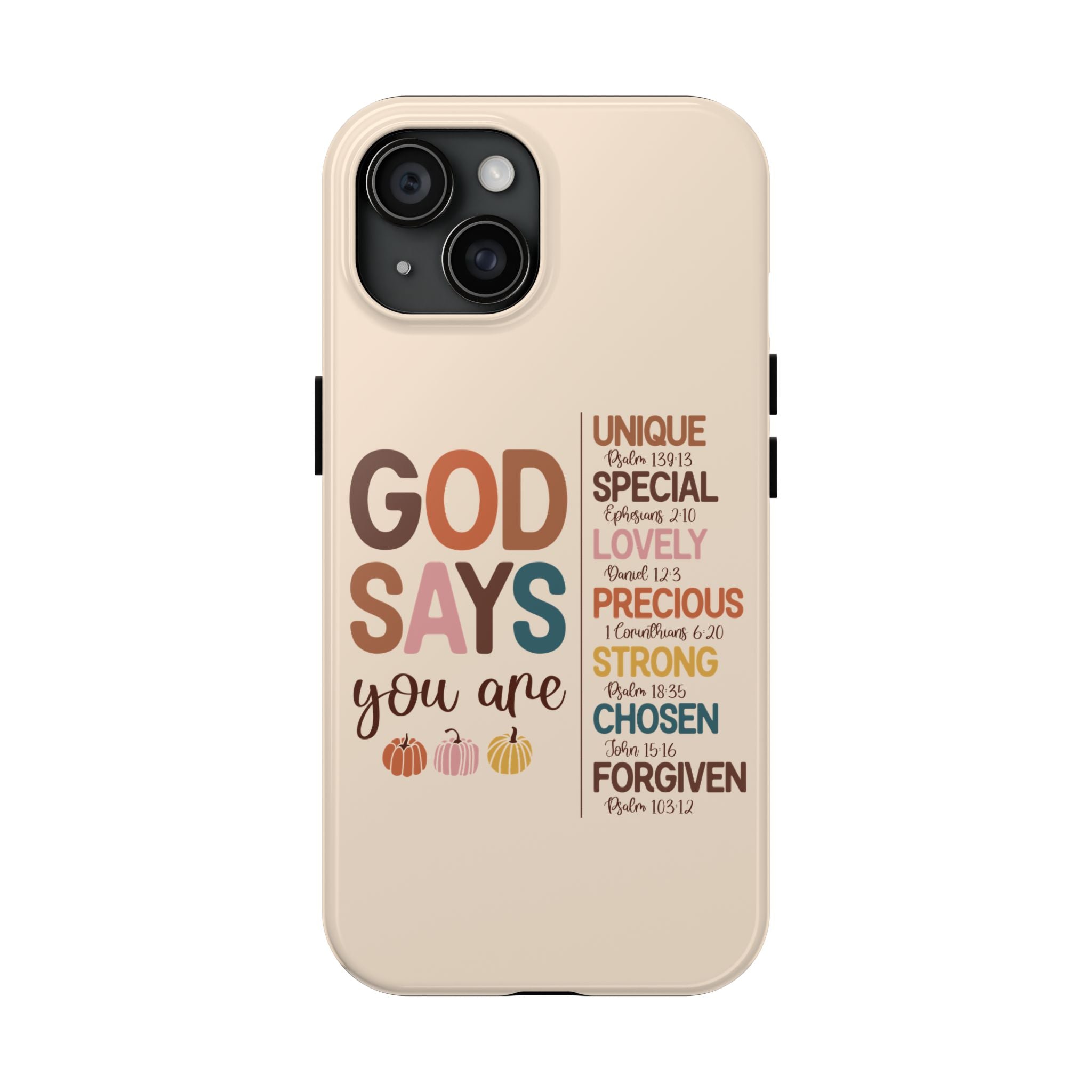 God Says Scripture Tough Mobile Phone Case