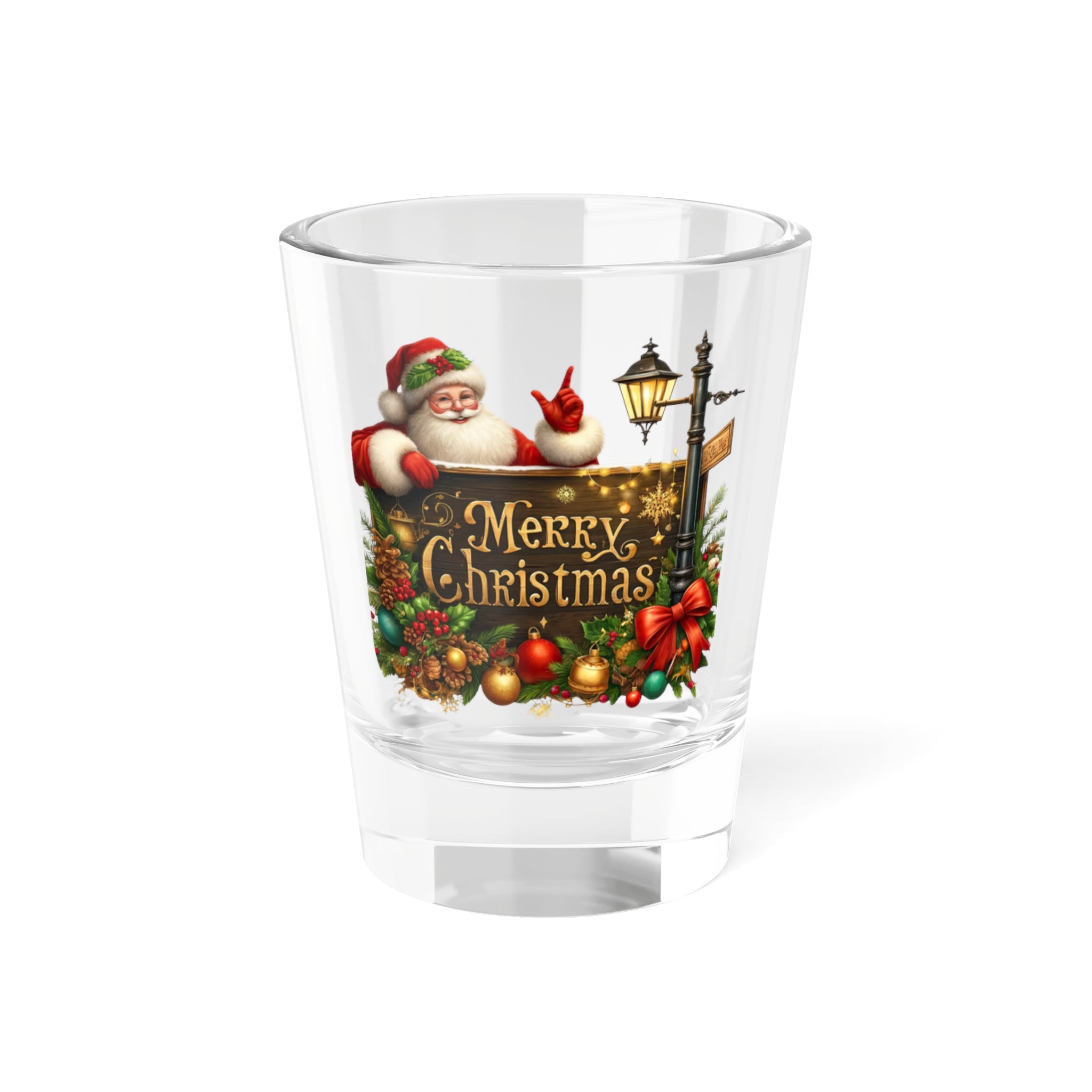 Merry Christmas Santa Shot Glass