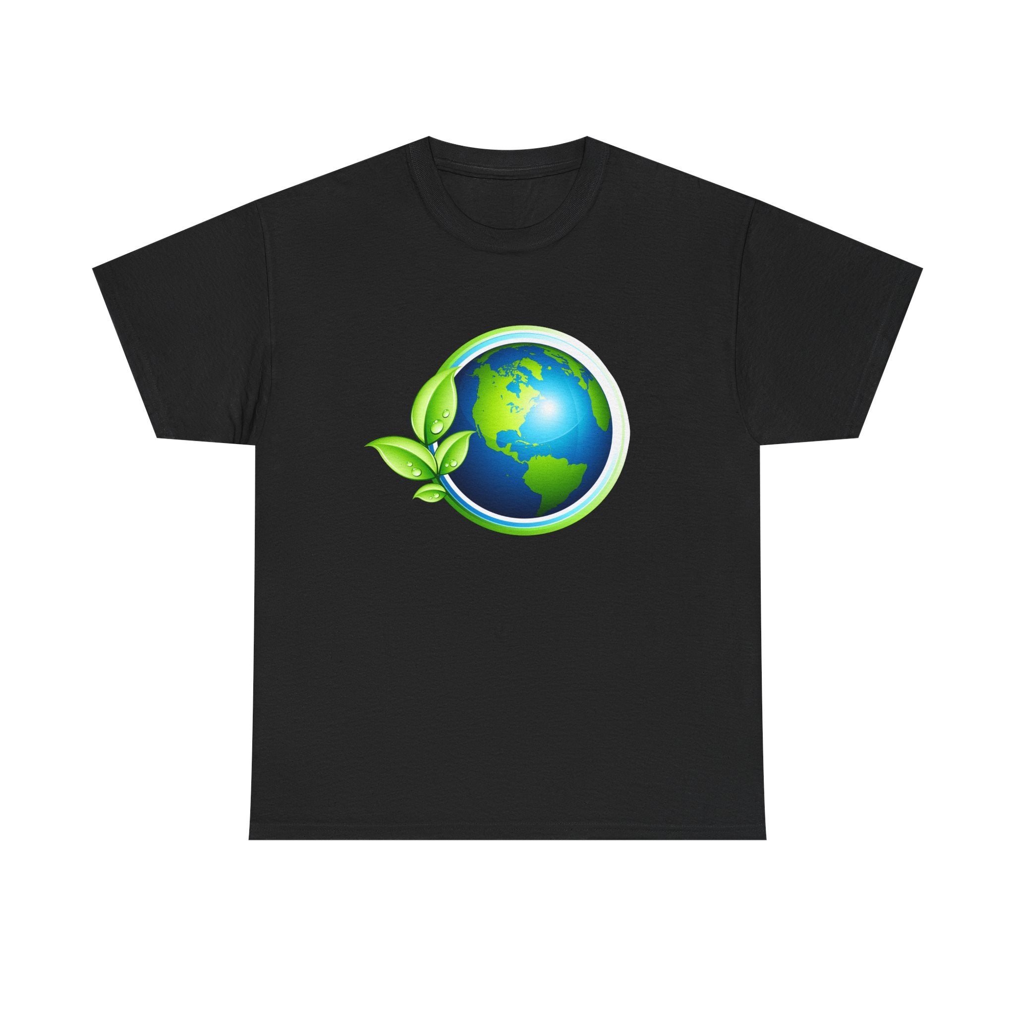 Eco-Friendly Heavy Cotton Tee Earth Save the Bees, Plant Trees, Clean Seas T-Shirt
