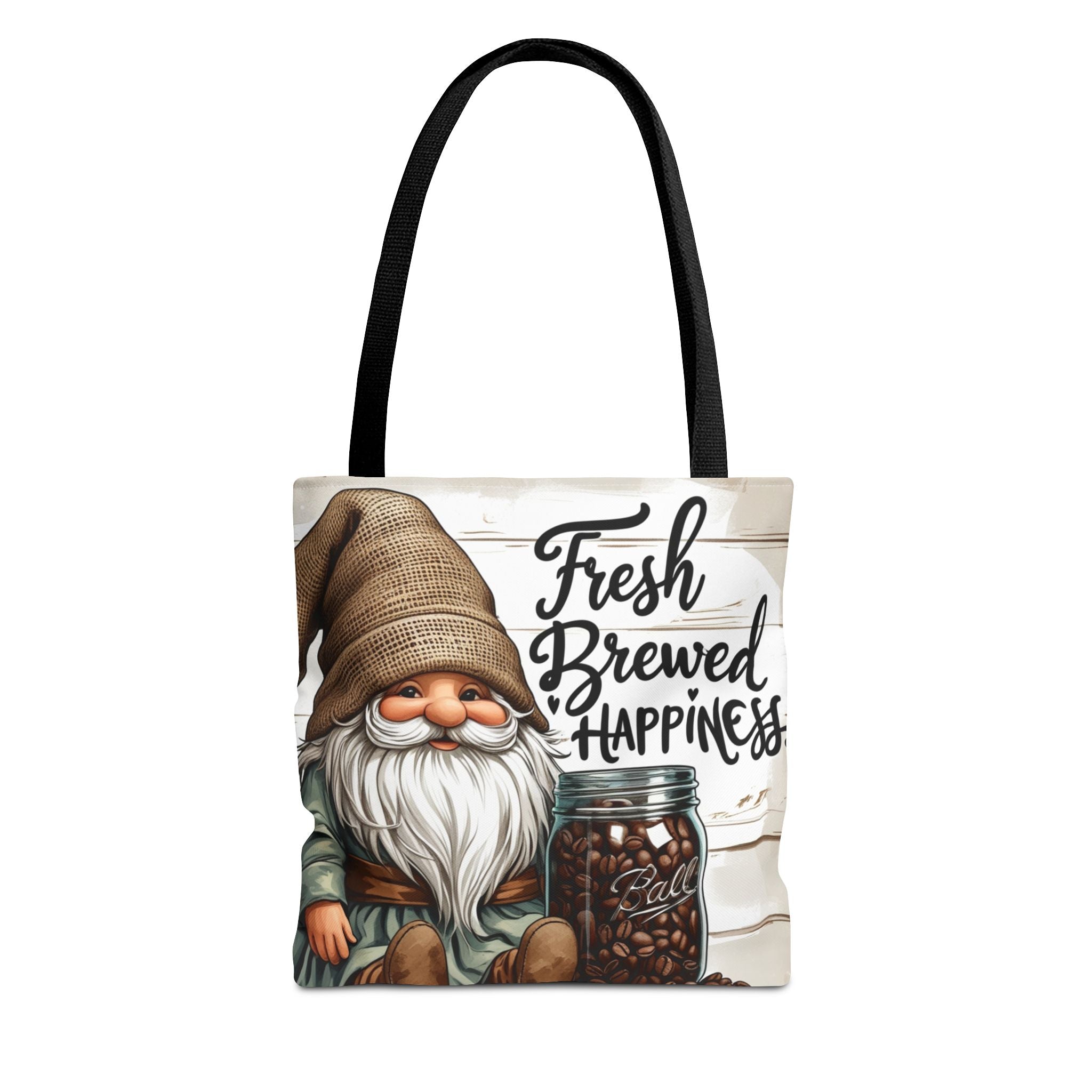 Fall Gnome Tote Bag, Perfect for Coffee Lovers, Fresh Brewed Happiness, Seasonal Accessory, Gift for Her, Autumn Vibes