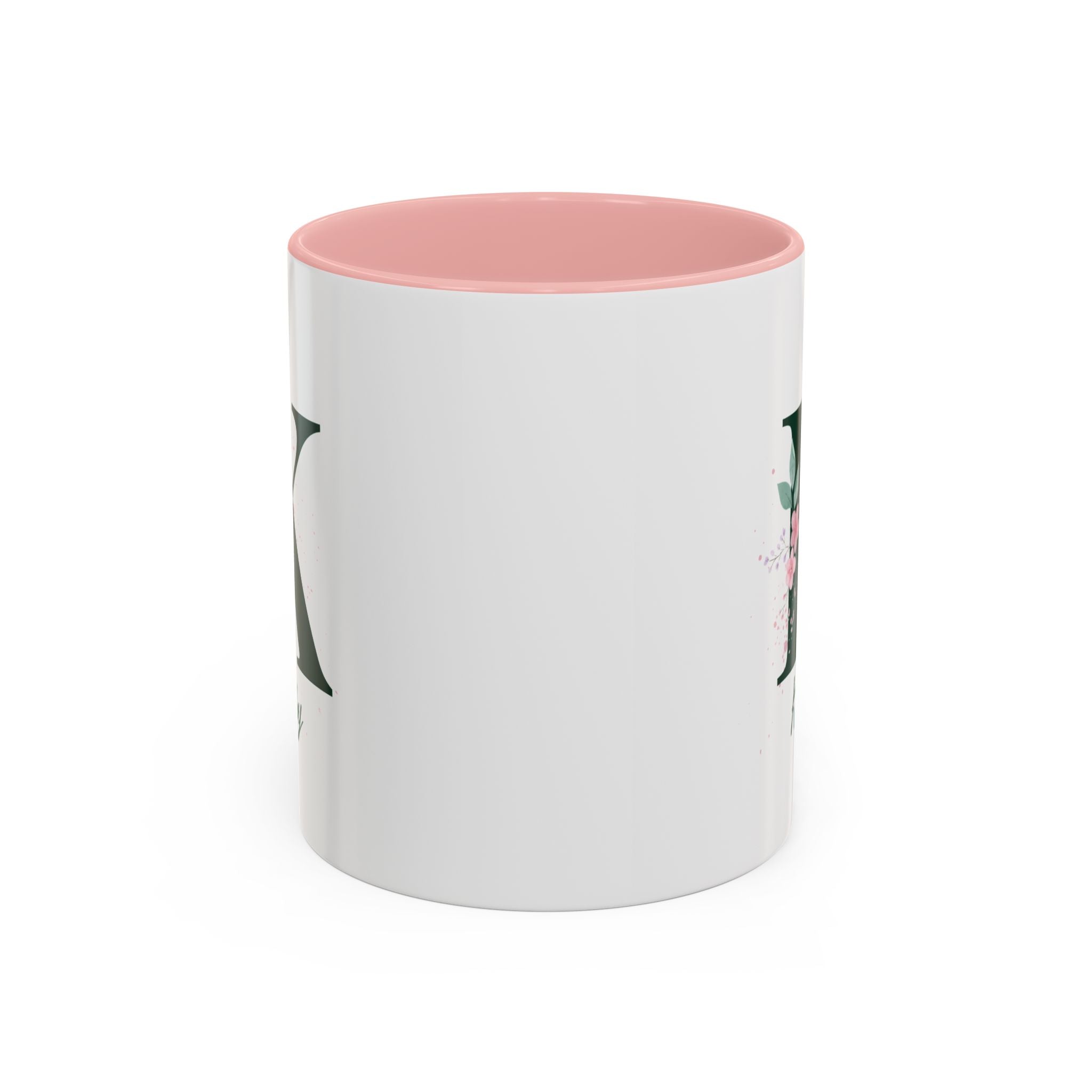 Personalized Floral Initial Coffee Mug | Gift for Her, Custom Name Mug, Home & Kitchen Decor, Unique Birthday Present, Floral Coffee Cup