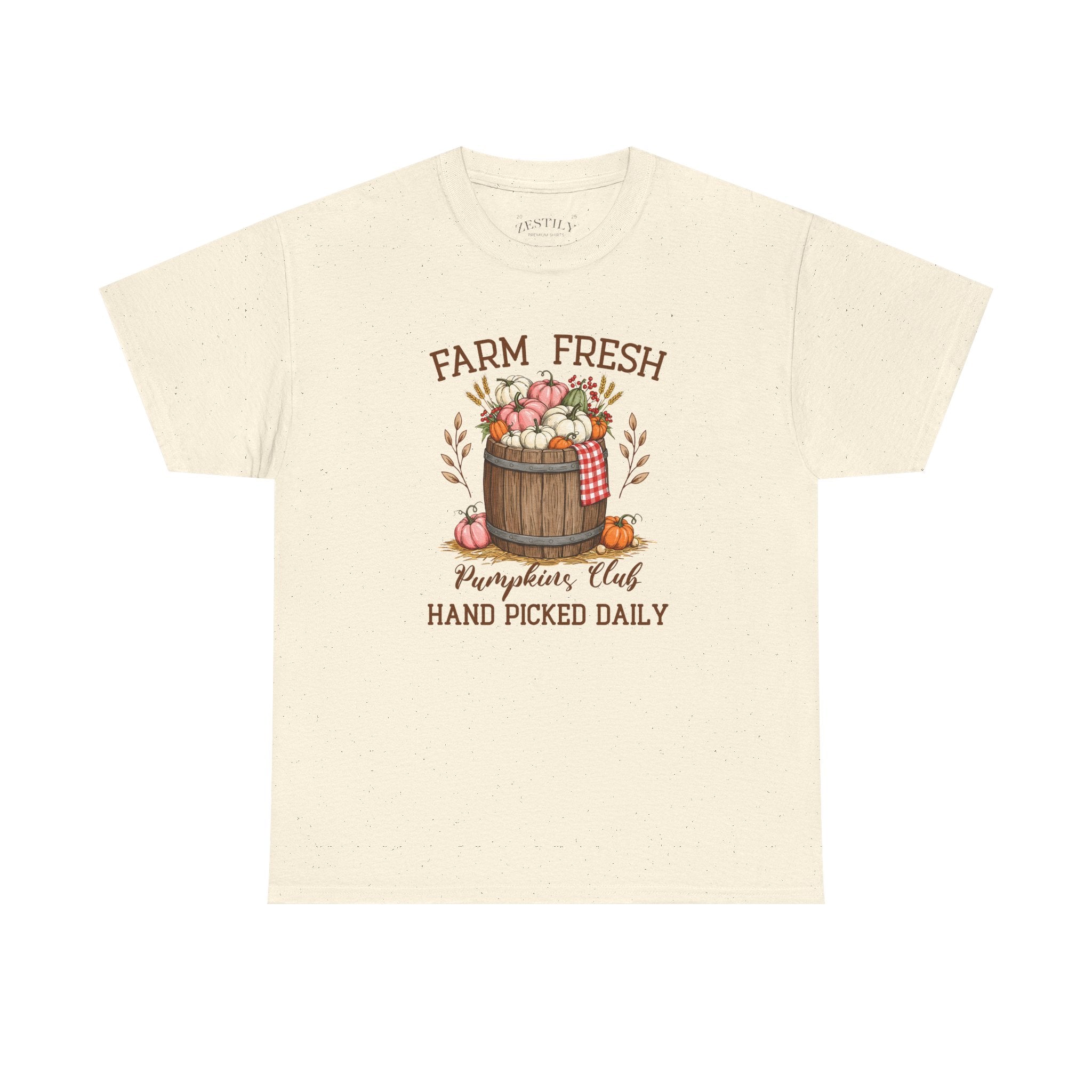 Farm Fresh Pumpkins Club Tee - Cozy Fall Style, Autumn Harvest Shirt, Gift for Pumpkin Lovers, Seasonal Apparel, Halloween Gathering Top
