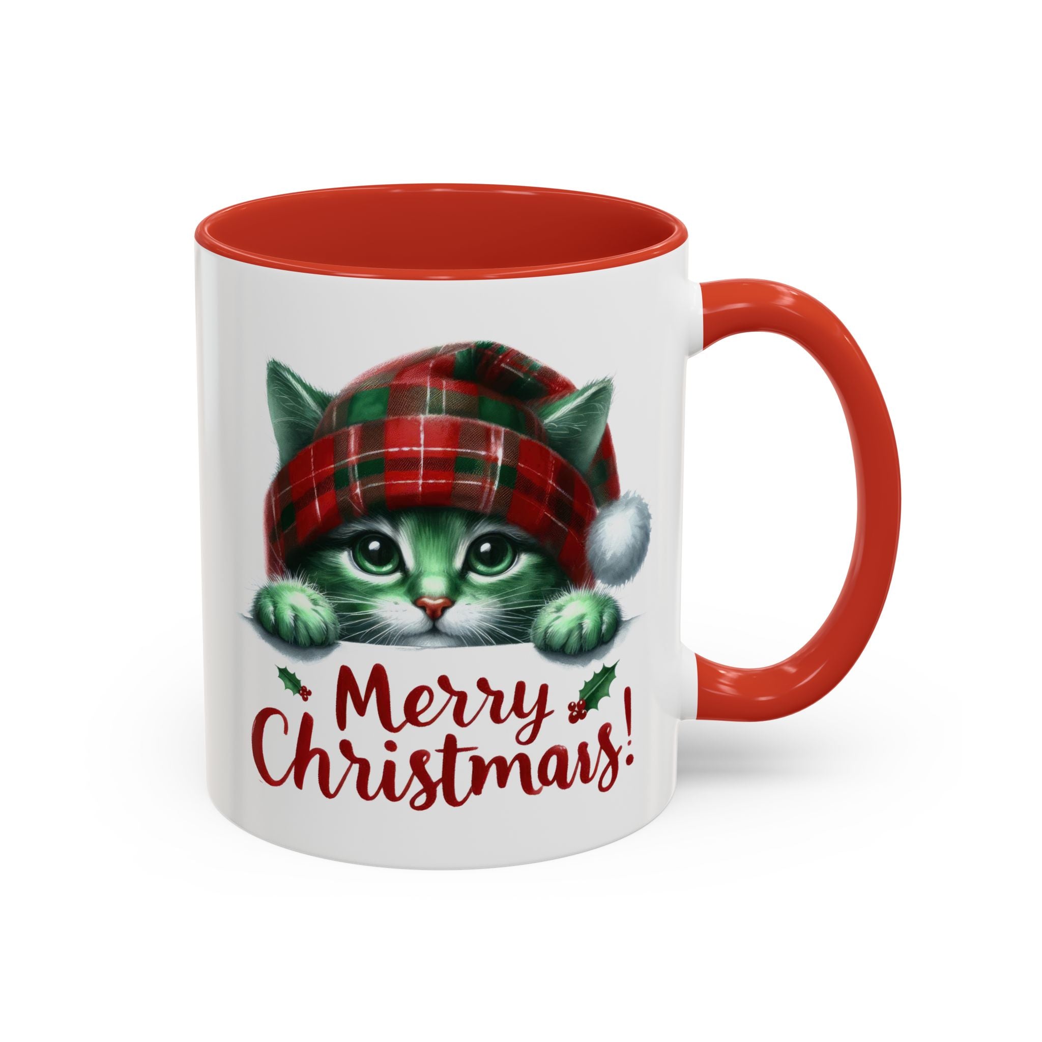 Merry Christmas Cat Coffee Mug