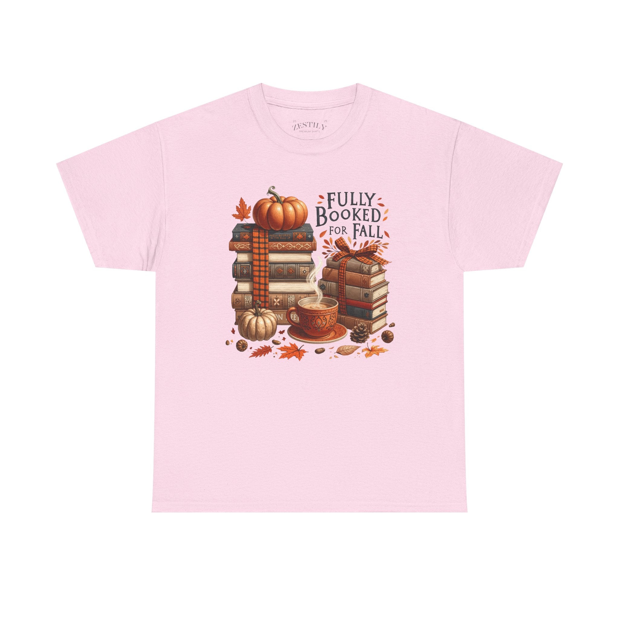 Cozy Autumn Book Lover Tee, Fully Booked for Fall Shirt, Fall Fashion, Gift for Bookworms, Thanksgiving Apparel, Reading T-Shirt