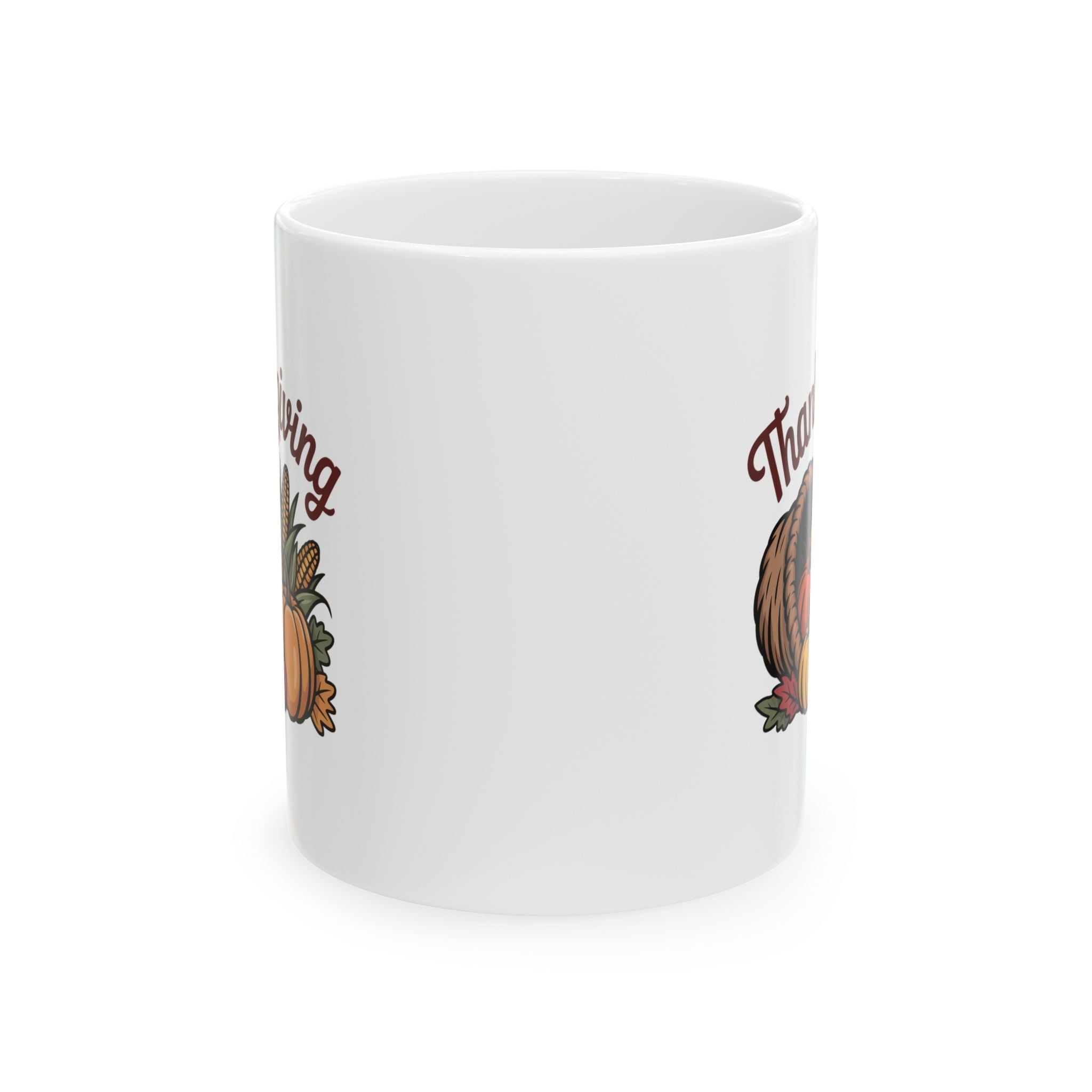 Thankful Pumpkin Thanksgiving Ceramic Mug