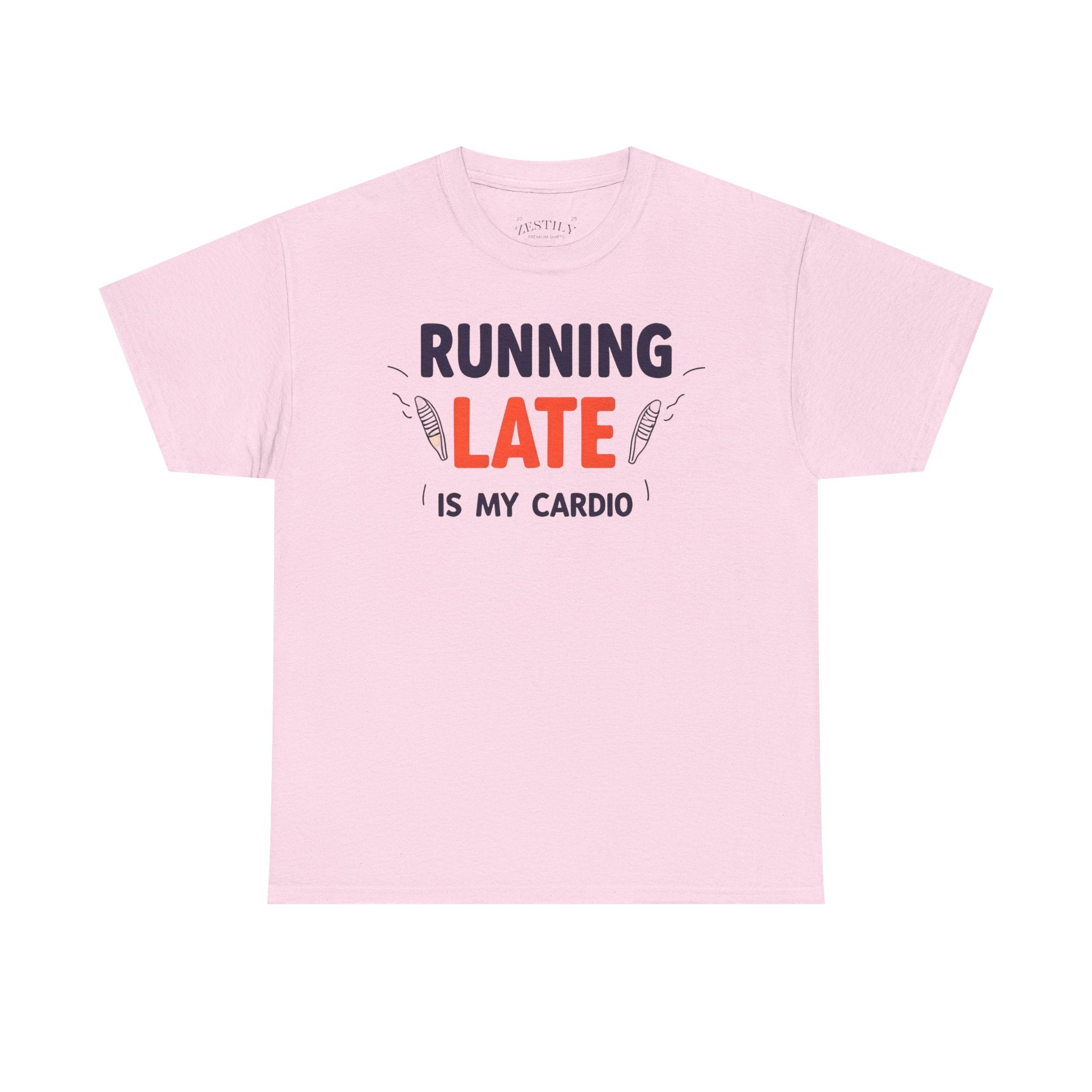 Funny Running Late Tee, Cotton T-Shirt, Gift for Busy People, Casual Wear, Humor Shirt, Daily Motivation Tee