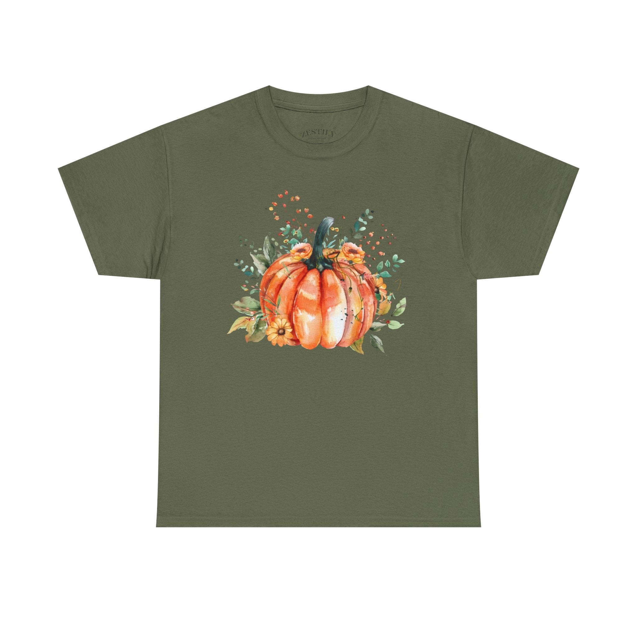Autumn Pumpkin Tee, Fall Shirt, Harvest Graphic Tee, Thanksgiving Apparel, Seasonal Fashion