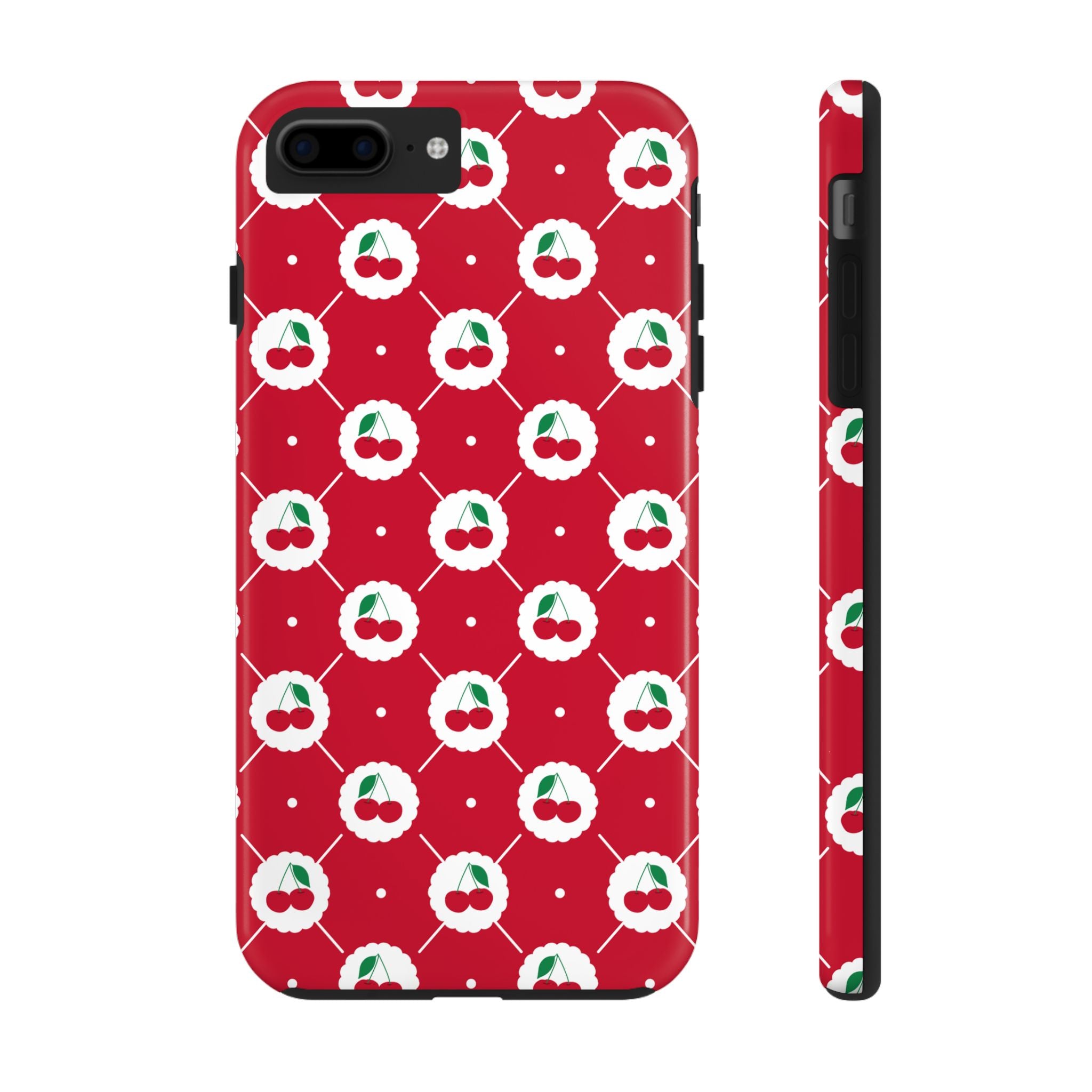 Cherry Blossom Red Tough iPhone Samsung Case Festive Protection for Floral Lovers