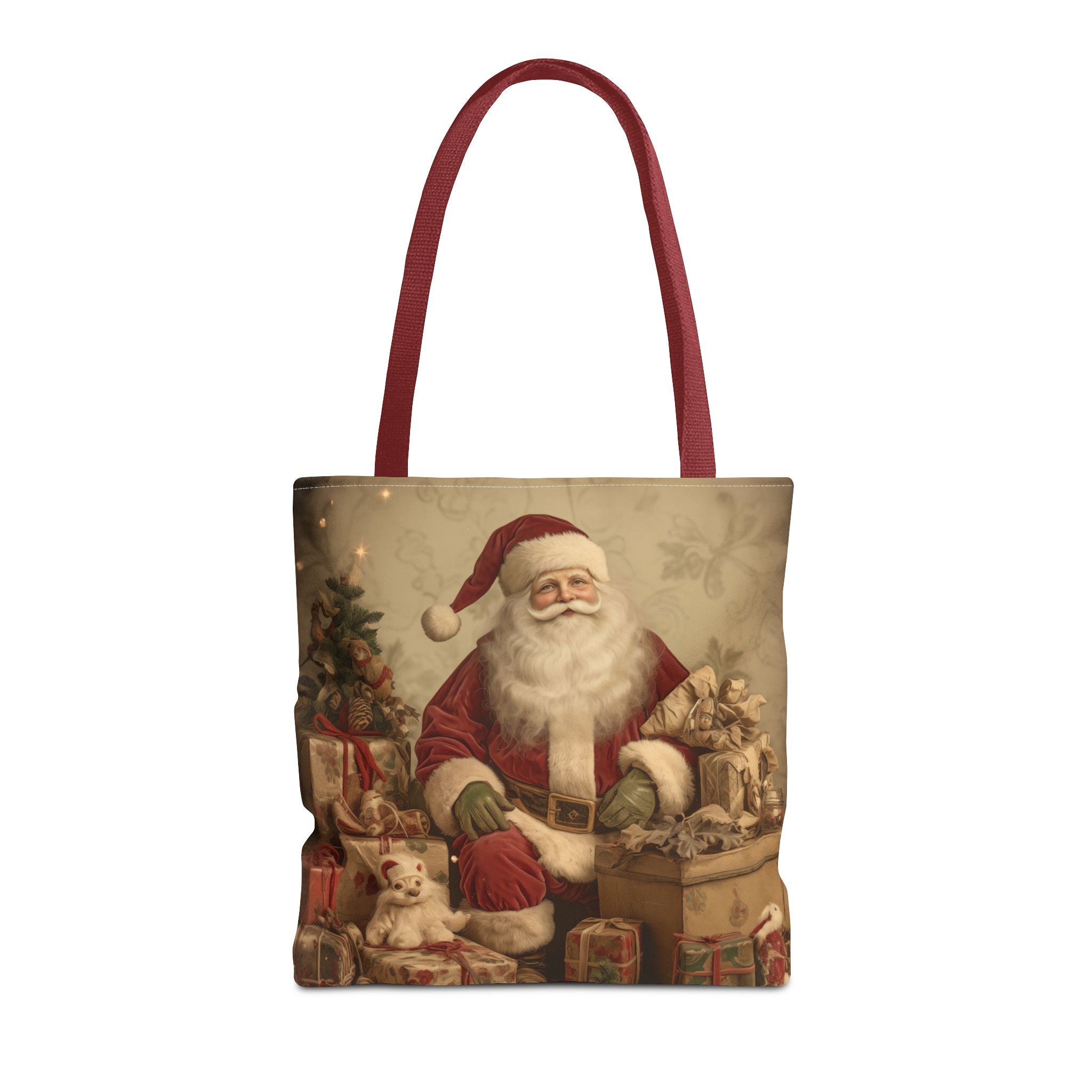 Vintage Santa Christmas Carryall Tote Bag