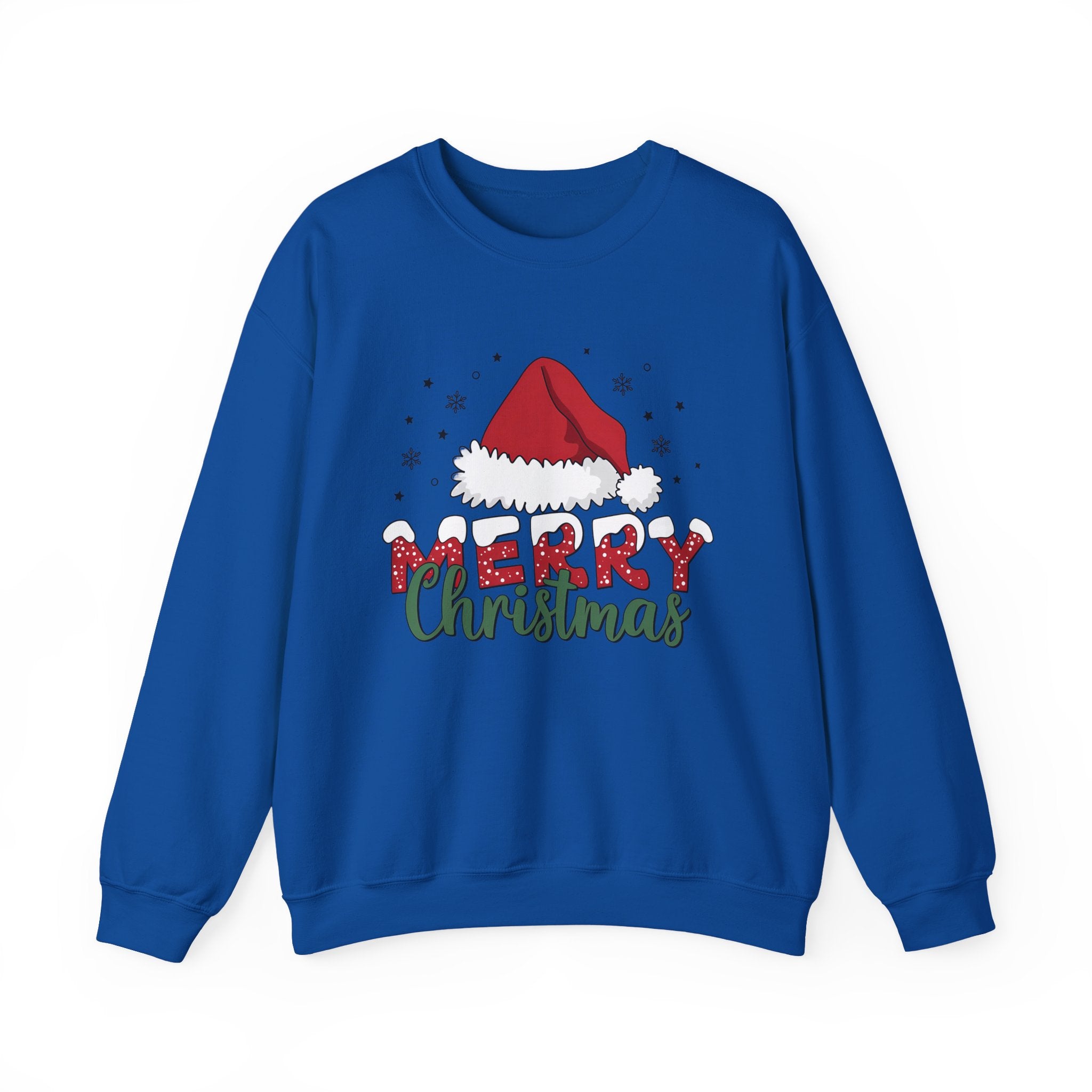 Festive Merry Christmas Crewneck Sweatshirt, Holiday Gift, Sweater, Christmas Apparel, Winter Fashion, Cozy Sweatshirt