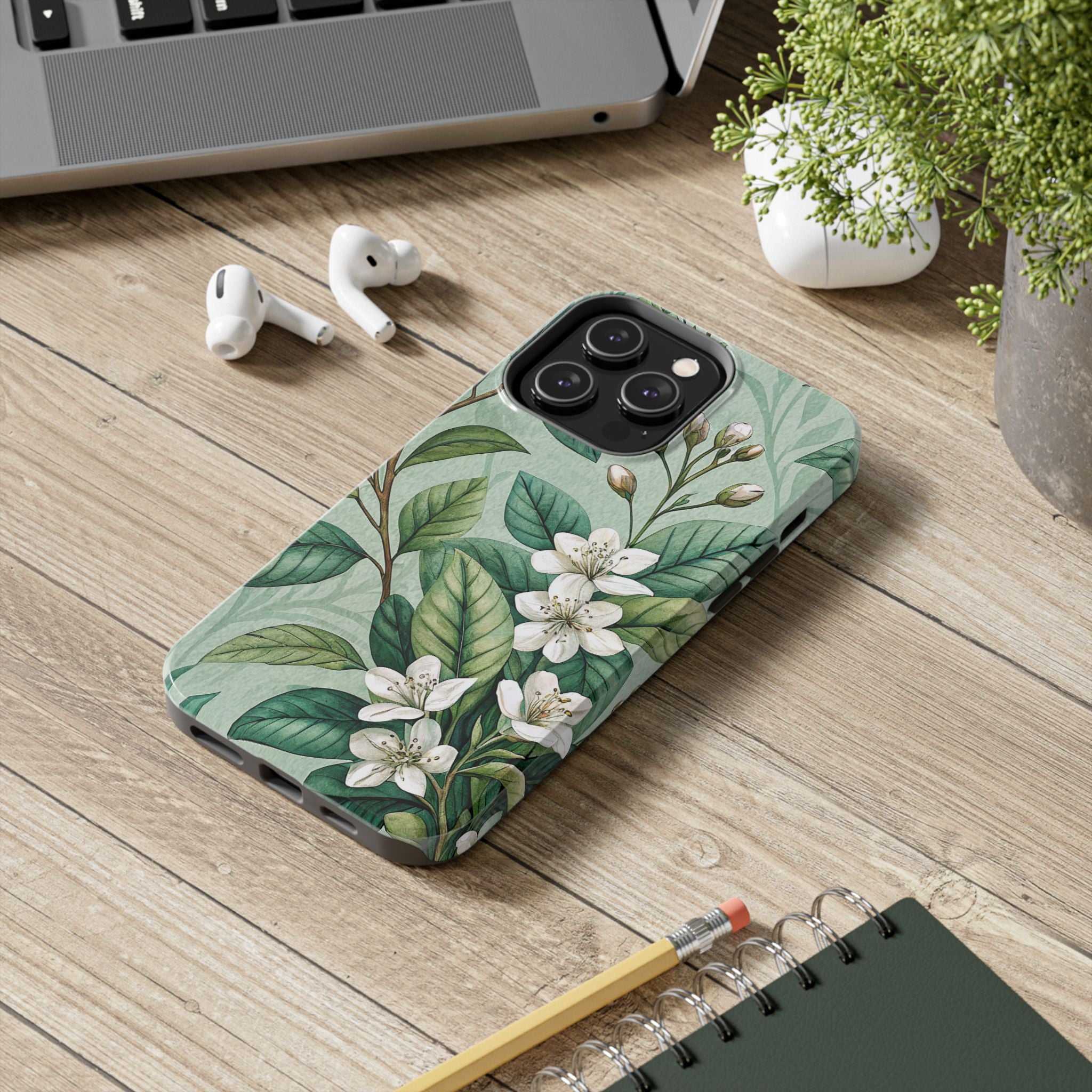Floral Tough Impact Resistant Phone Case Durable Protection with Botanical Design iPhone Samsung Cover