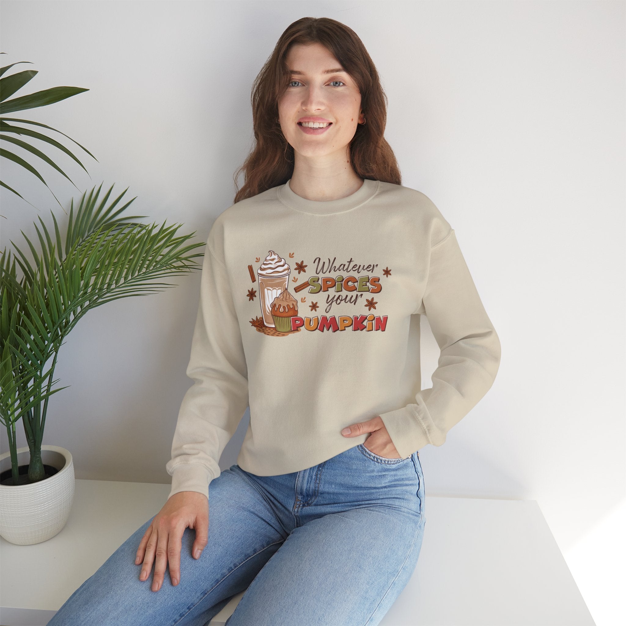 Cozy Pumpkin Spice Sweatshirt, Fall Apparel, Harvest Gift, Crewneck, Autumn Fashion, Halloween Casual Wear