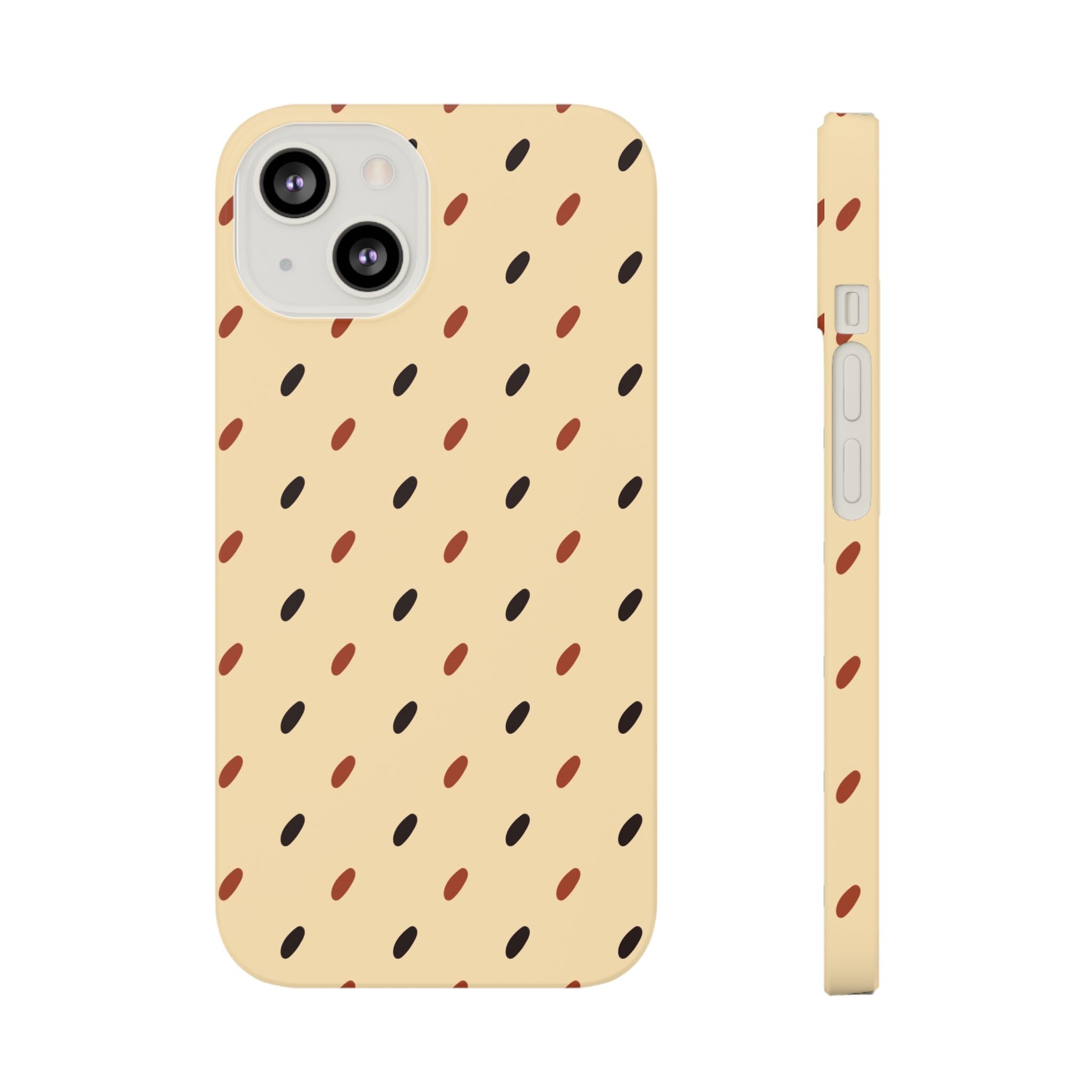 Stylish Slim Phone Case with Modern Dot Pattern iPhone Samsung Cover