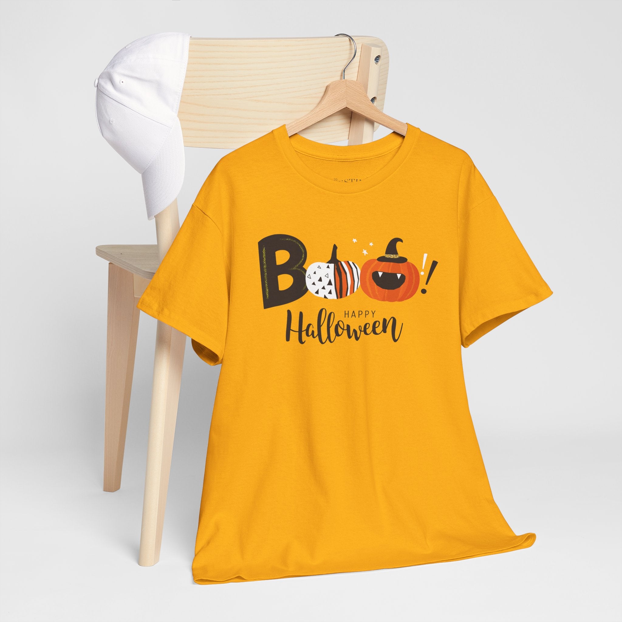 Halloween Tee, Boo Halloween Shirt, Spooky Cotton Tee, Fall Festive T-Shirt, Halloween Party Outfit, Trick or Treat Top