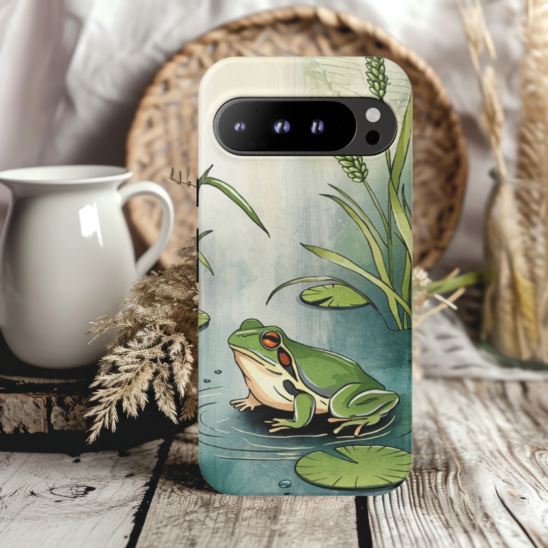 Frog Pond Design Google Pixel Tough Phone Case Nature-Inspired Protection Cover