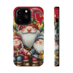 Christmas Gnome Phone Case, Festive Mobile Cover, Holiday Gift for Her, Cute Santa Design, Impact-Resistant Case