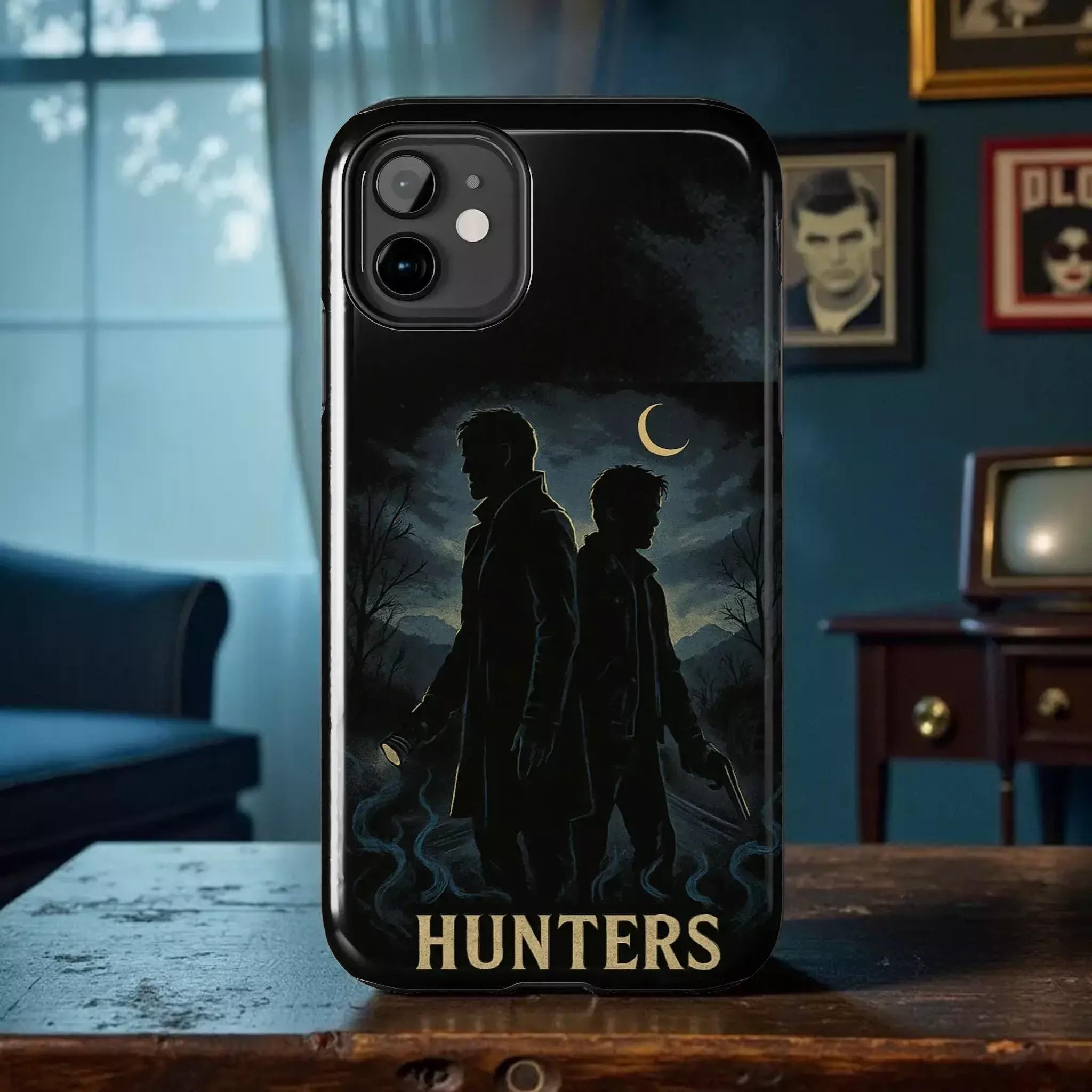 Tough Phone Case - Hunters Design, Night Sky Theme, For Supernatural Fans