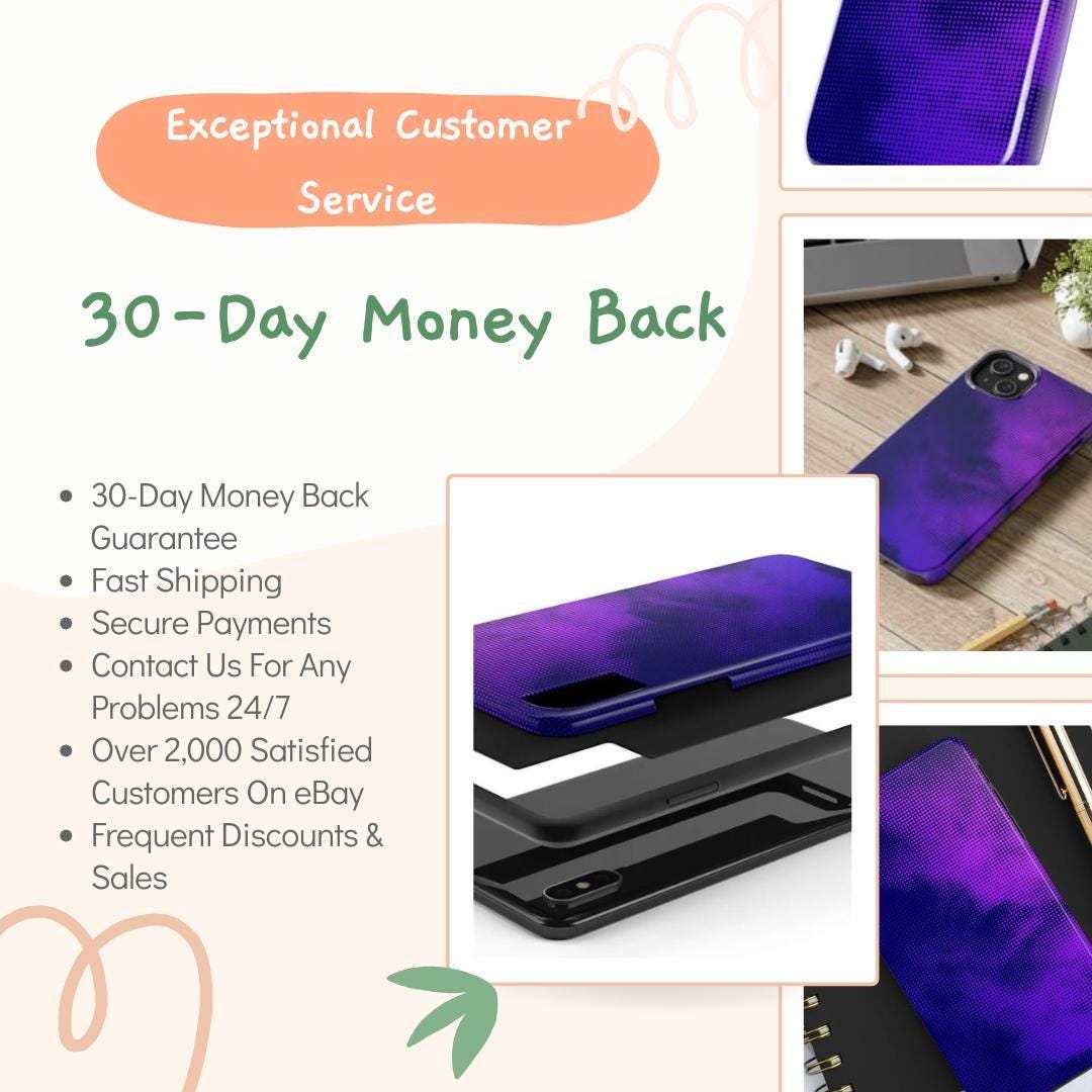 Christmas Phone Case: Winter Snowflakes and Pine Trees - Tough Cover