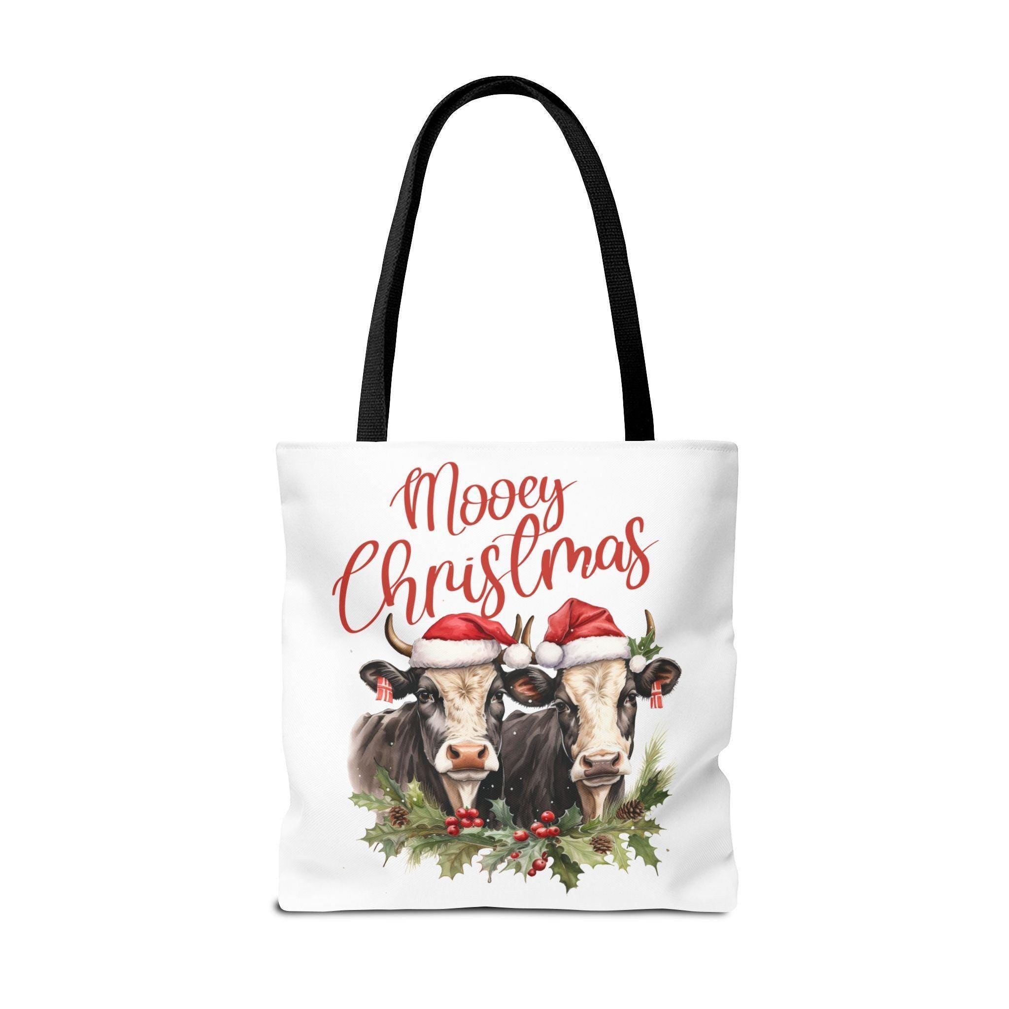 Mooey Christmas Cow Tote Bag