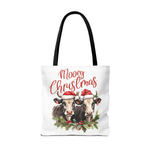 Mooey Christmas Cow Tote Bag