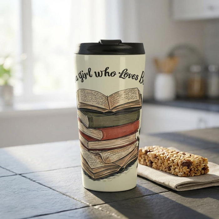 Just A Girl Who Loves Books Tote Bag • Literary Canvas Reader Accessory