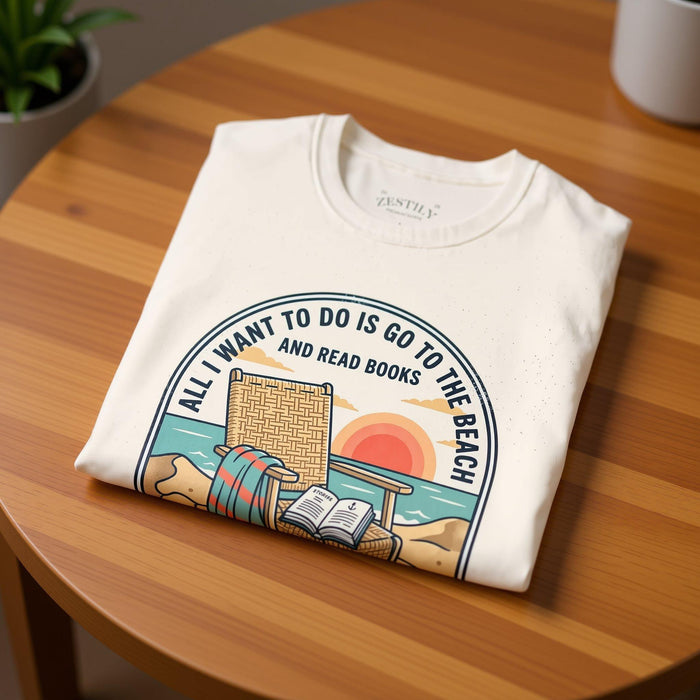 Beach Reading T-Shirt: Relaxed Fit, Soft Cotton Comfort