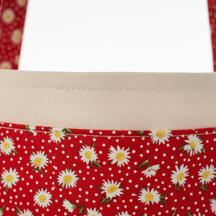 Handmade Book Lover's Floral Tote Bag, Cotton Canvas (Large Front and Interior Pockets)