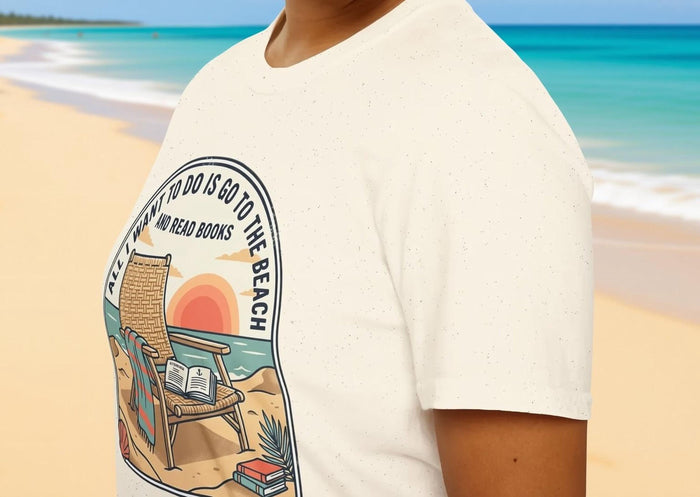 Beach Reading T-Shirt: Relaxed Fit, Soft Cotton Comfort
