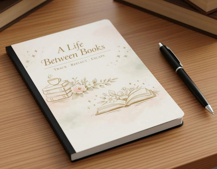 A Life Between Books Reading Journal Cottagecore Book Tracker | Printable Reading Log | Book Review Pages | Book Lover Gift Instant Download