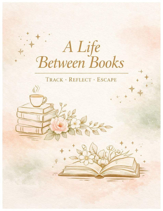 A Life Between Books Reading Journal Cottagecore Book Tracker | Printable Reading Log | Book Review Pages | Book Lover Gift Instant Download