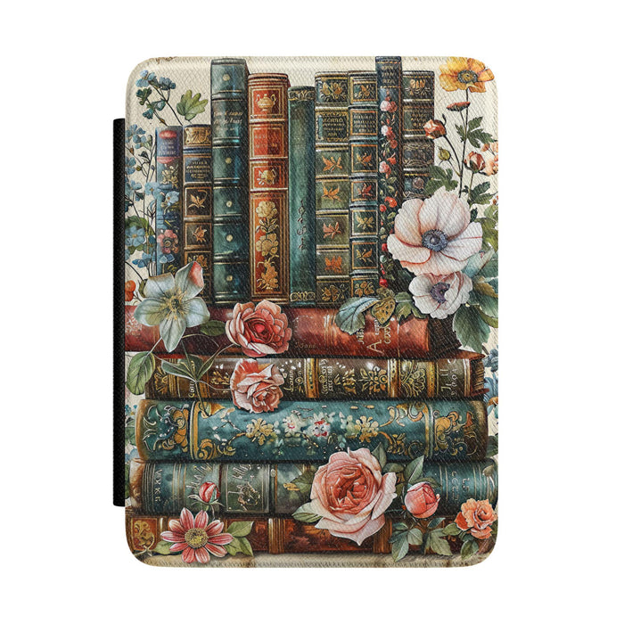 Bookshelf Kindle Cover • Leatherette Case • Premium PU Leather • Paperwhite & Signature Edition Compatible • Elegant Reading Gift