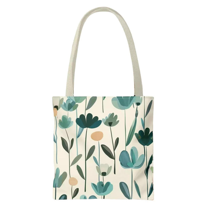 Floral Meadow Tote Bag • Watercolor Wildflower Canvas Book Lover Accessory