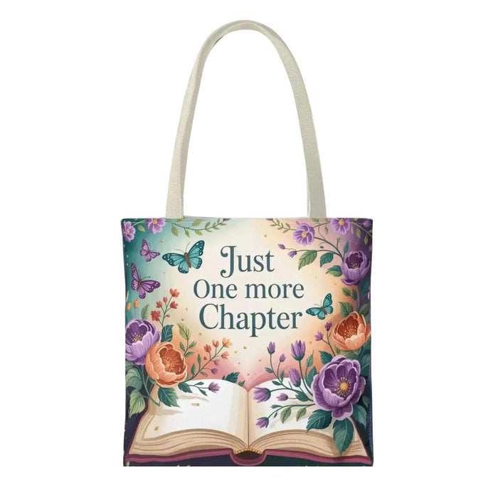 Floral Book Lover Tote Bag • 