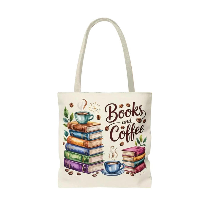 Books and Coffee Tote Bag: Cozy Canvas for Book Lovers