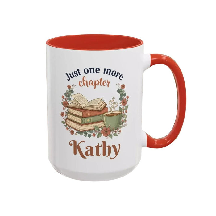 Book Lover Coffee Mug: Personalized 'Just One More Chapter' Design