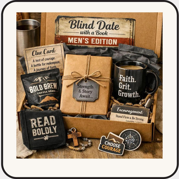 Blind Date With a Book for Men Mystery Wrapped Book Box, Thriller or Adventure Gift, Men’s Reading Gift, Masculine Book Box, Surprise Novel