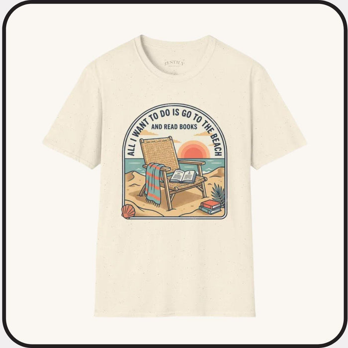 Beach Reading T-Shirt: Relaxed Fit, Soft Cotton Comfort