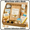 Blind Date With a Book – Summer Adventure Box | Beach Read Gift Set for Book Lovers | Mystery Wrapped Book + Bookish Extras