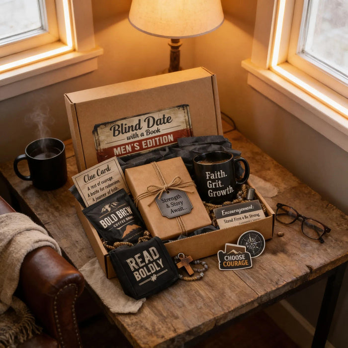 Blind Date With a Book for Men Mystery Wrapped Book Box, Thriller or Adventure Gift, Men’s Reading Gift, Masculine Book Box, Surprise Novel