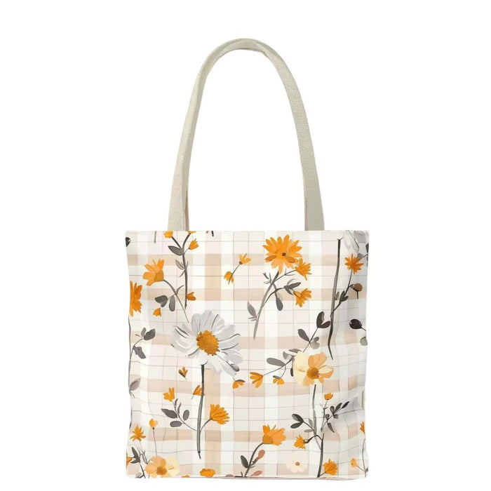 Floral Summer Tote Bag — Yellow And White Daisies
