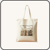 Bookish Canvas Tote Bag • 5 DTF Designs • 14x15 Heavy Duty Reusable Book Tote • Polyester Cotton Bag for Readers • Gift for Book Lovers