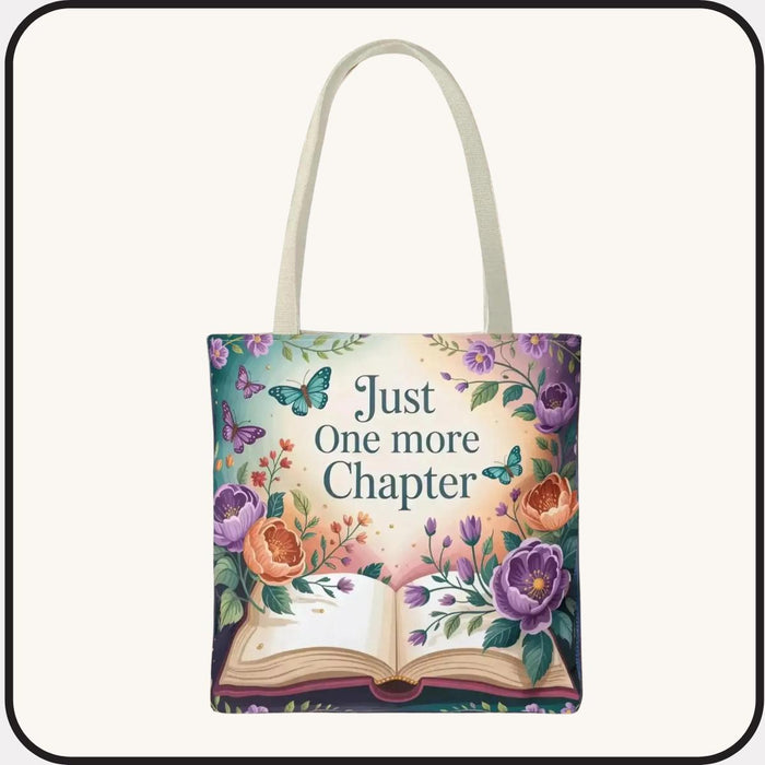 Floral Book Lover Tote Bag • 