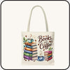 Books and Coffee Tote Bag: Cozy Canvas for Book Lovers