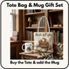 Books and Coffee Gift Set | Book Lover Tote Bag & Mug | Coffee Lover Gift | Reader Gift | Bookish Gifts for Women | Literary Gifts