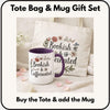 Bookish and Caffeinated Gift Set | Book Lover Tote Bag & Mug | Coffee Lover Gift | Reader Gift | Bookish Gifts for Women | Literary Gift