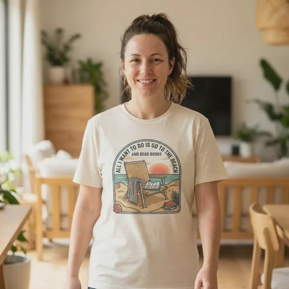 Beach Reading T-Shirt: Relaxed Fit, Soft Cotton Comfort